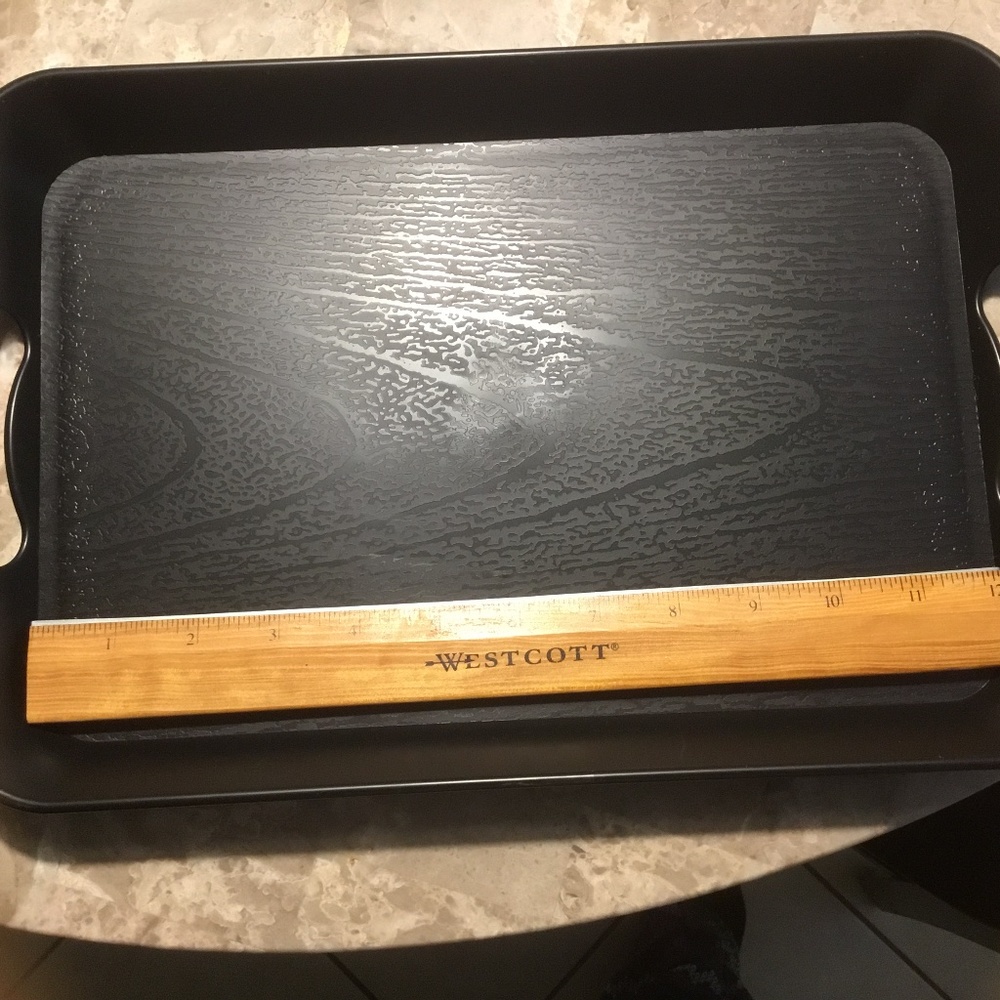 Tray with handles NICE! 12 inch long inseam x *7 1/2 inch inseam - Picture 6 of 7